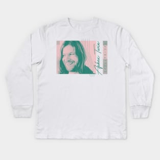 Aphex Twin ••••••••• Aesthetic Retro Fan Design Kids Long Sleeve T-Shirt